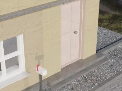 German House 2 Low-poly 3D model