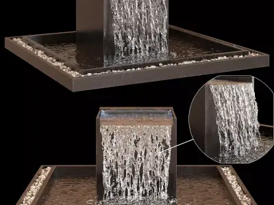 Garden Fountain 3D model