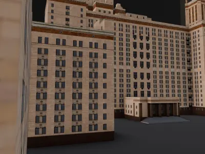 Building Pack 3D Model  Low-poly 3D model