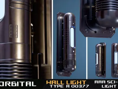 Orbital Wall Light  Type A 00377 3D model