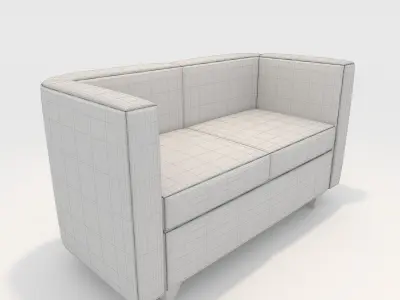 Sofa 2 Seater 6 3D model