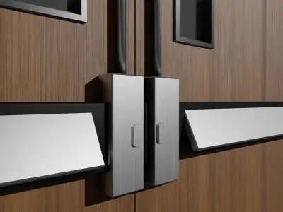 Double Door Backstage - Porta Dupla Low-poly 3D model