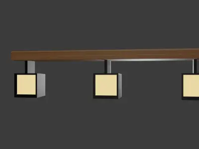 Pendant light 3D model 2