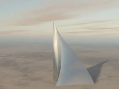 Chrome Pyramid 3D model