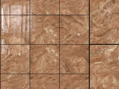 Yurtbay Seramik Bergama Brown 450x450 3D model