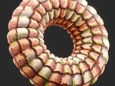  Stylized Roof Seamless Texture Texture