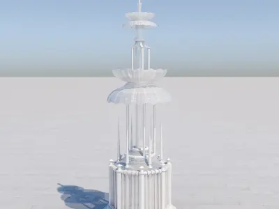 Crystal Fountain 3D model