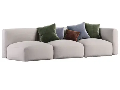 Sofa Fiocco by Flou 3D model