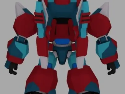 Super Mecha 7 - Jobozt of Code Name 12OB1 Low-poly 3D model