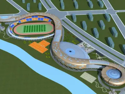 Gymnasium 1 3D model