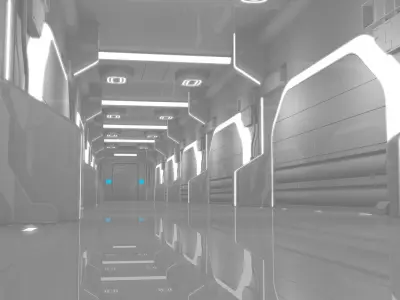 Sci Fi Corridor 3D model