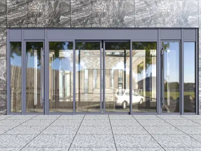 3D model of reception hall door design 3D model