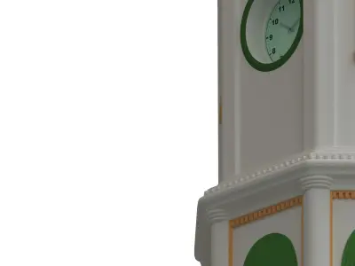 Clock tower Low-poly 3D model purchase