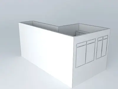 suhelenorkut building with windows and sky Free 3D model