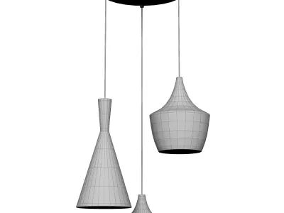 Best seller Stars Bar Counter Ceiling Pendant Lights Dining Room 3D model