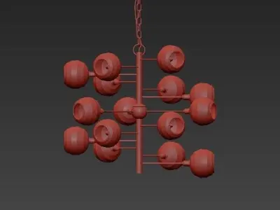 Penpoint Chandelier 3D model