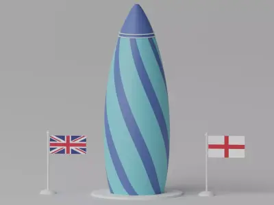 The Gherkin 30 St Mary Axe London 3D model