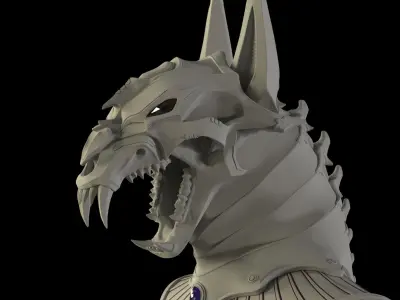Anubis Helmet 3D print model