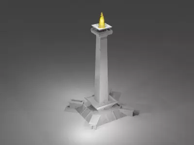 3D Printed National Monument of Indonesia Free 3D print model