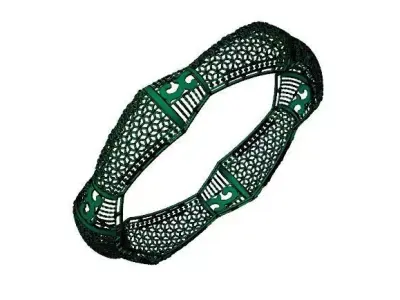 1479 Aurora Filigree Bangle 16gm 3D print model