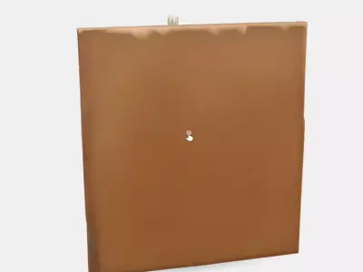 Flame Torch Decor Low-poly 3D model