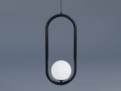 Drop Light Low-poly 3D model