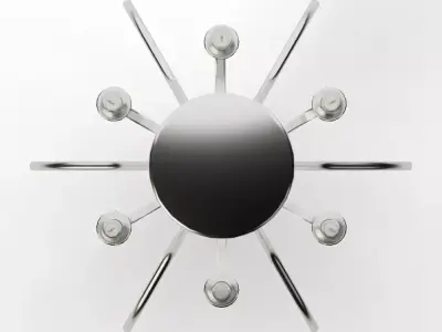 Genie 6 Light Chandelier Low-poly 3D model