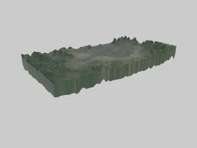 KINSHASA City  Low-poly 3D model