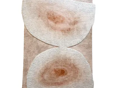 Pink Tint Azalea Rug Low-poly 3D model