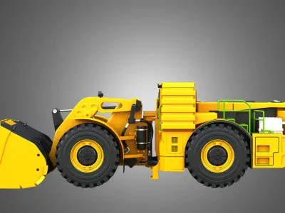 WX18H Underground Mining Hybrid Loader 3D model