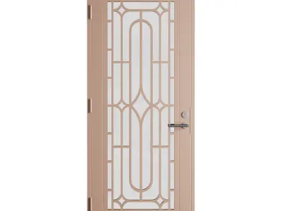 Modern entrance door 12 3D model