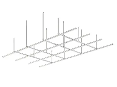 Factory Ceiling Beams 3D model