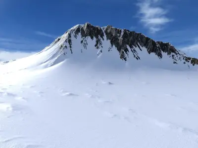 Snow Mountain 01 Low-poly 3D model