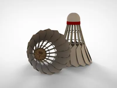 Badminton Shuttlecock 3D model