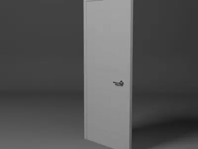 Contemporary classic INTERIOR DOOR Free low-poly 3D model