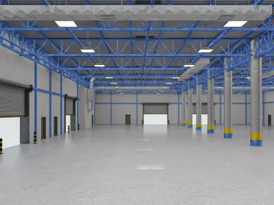 Warehouse 10 interior 3D model