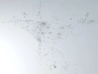 Lima Streets and Buildings 3D model