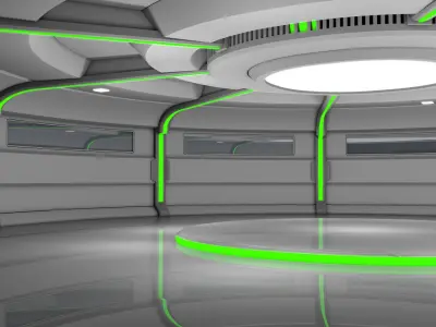 Sci Fi Room 3D model