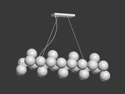 Dallas Maytoni Linear Pendant Opaque Glass 3D model