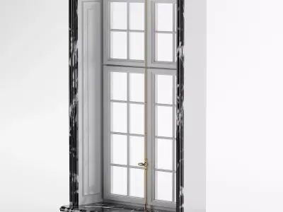 Window marble Low-poly 3D model