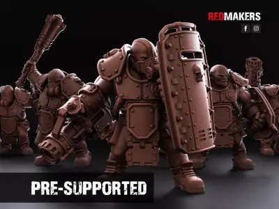 Abhuman Giants in Heavy Armor - Imperial Force  3D print model