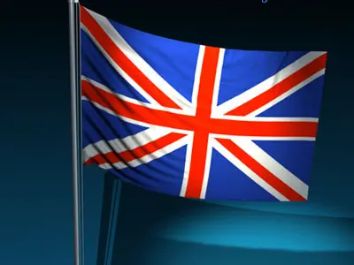 Flag United Kingdom 3D model