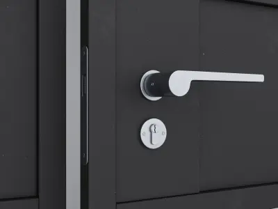 Aluminium door 32 3D model
