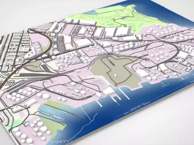 The Bayonne Energy Center New Jersey USA 3D model