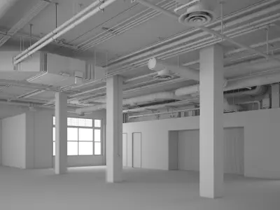  Industrial Office Interior -no materials- 