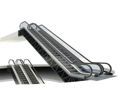 escalator seethru 3D model