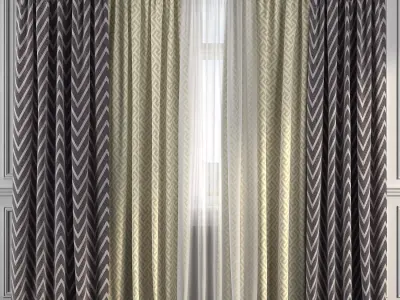Curtain Set 195 3D model
