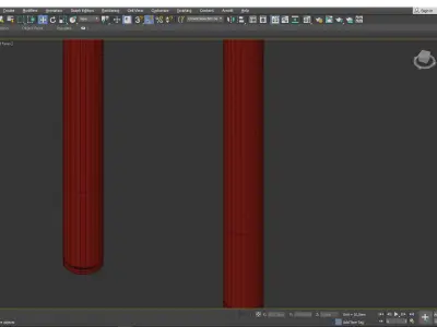 STITCH pendant light in gold Low-poly 3D model