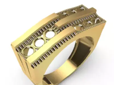 Modern Ajda rings 3D Print Models 70-79 3D print model 3D print model