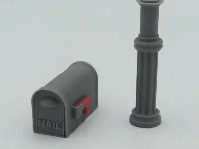 miniature Mailbox functional multi-color print  3D print model